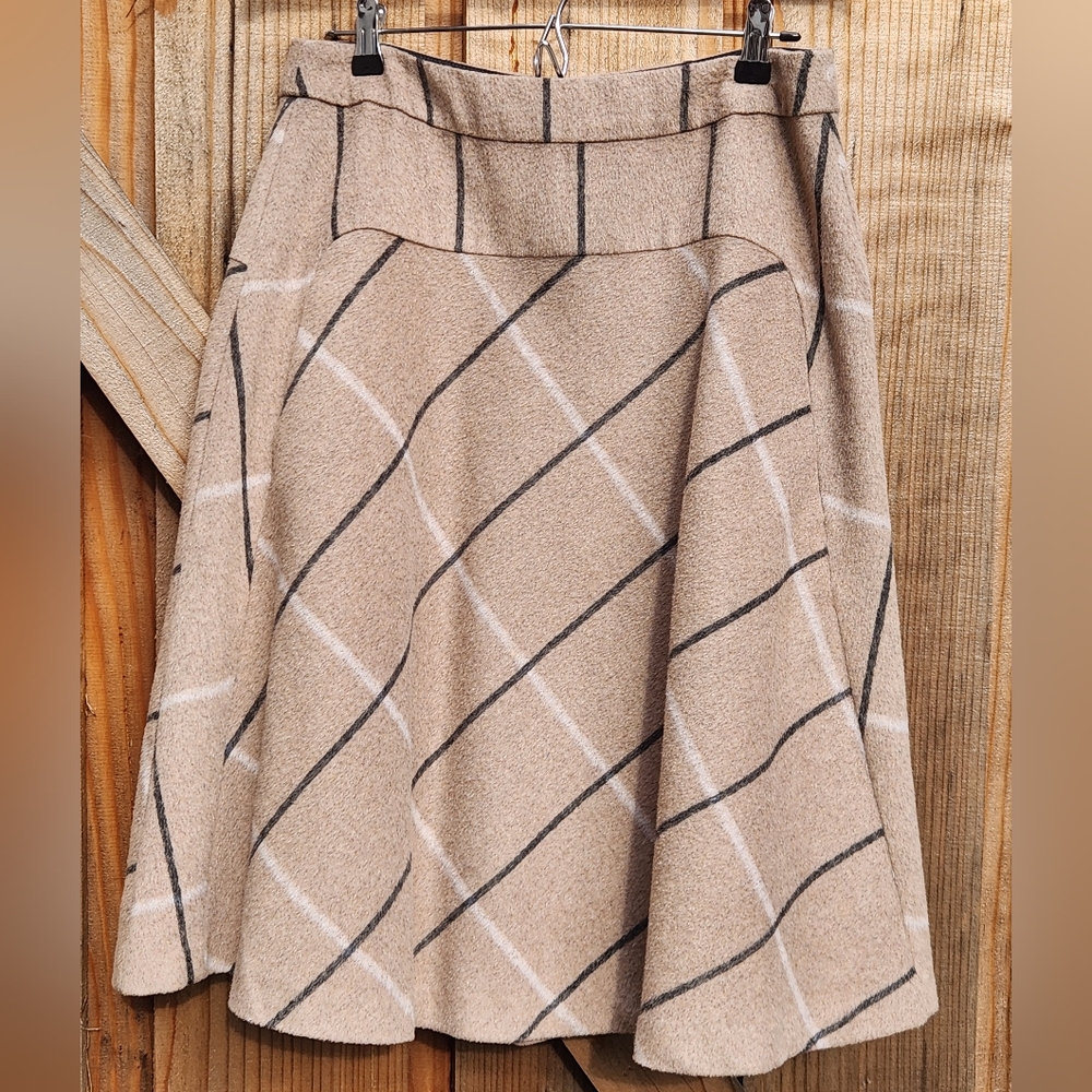 Catherine Tan Plaid Skirt - Size 10
